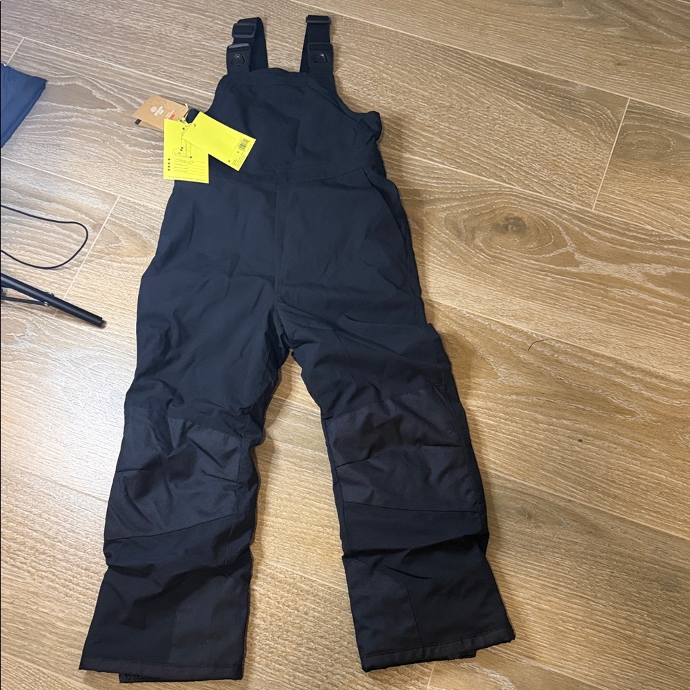 All in Motion Black Snow Sport Bib Kids M